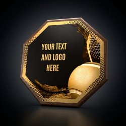 Dřevěná plaketa HEXM24 | Tenis