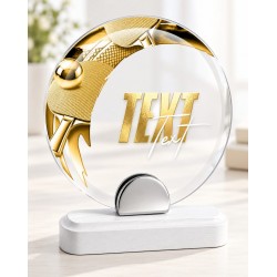 Skleněná trofej CR242075M24 | Stolní tenis