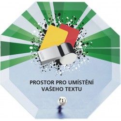 Skleněná trofej s potiskem CRP2M17 | Fotbal