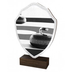 Dřevěná plaketa TFRW358 | Curling