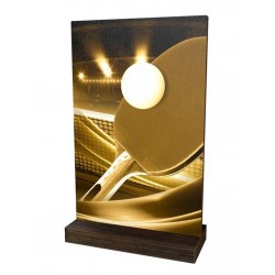 Dřevěná plaketa WPLAR01M07 | Stolní tenis