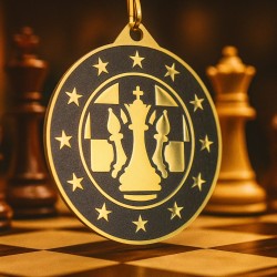 Kovová medaile MDM05M27 | Šachy