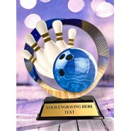 Kovová trofej SAM02M09 | Bowling