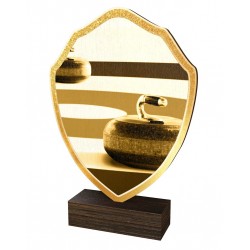 Dřevěná plaketa TFRW357 | Curling