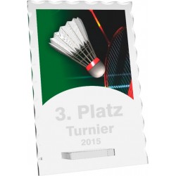 Skleněná trofej CR4244M15 | Badminton