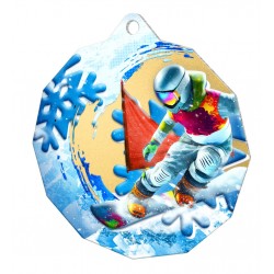 Kovová medaile MDM03M49 | Snowboard
