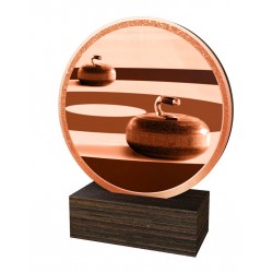 Dřevěná plaketa TFRW859 | Curling