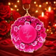 Kovová medaile ekoMDMVALM02 | Valentýn