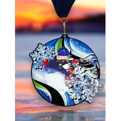 Akrylátová medaile MDABL M52 | Biatlon