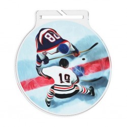 Akrylátová medaile MDA60M54 | Hokej