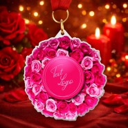 Kovová medaile ekoMDMVALM02 | Valentýn