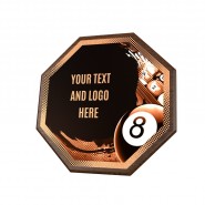 Dřevěná plaketa HEXM16 | Biliard
