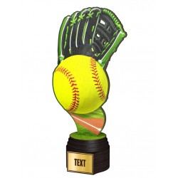 Dřevěná trofej ACTCW035 | Baseball