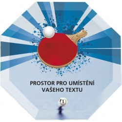 Skleněná trofej s potiskem CRP2M6 | Stolní tenis