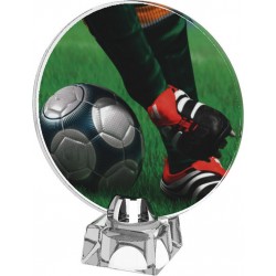Skleněná trofej CR4043M2 | Fotbal