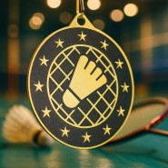 Kovová medaile MDM05M22 | Badminton