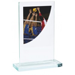 Skleněná trofej CR3061M10 | Volejbal
