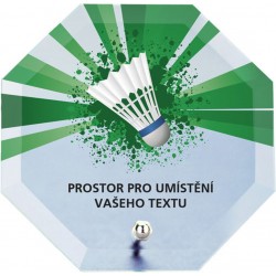 Skleněná trofej s potiskem CRP2M14 | Badminton