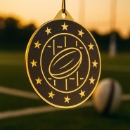 Kovová medaile MDM05M42 | Rugby