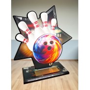 Kovová trofej SAM01M07 | Bowling