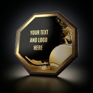 Dřevěná plaketa HEXM02 | Padel