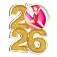 Akrylátová medaile MDA2026M37 | Gymnastika