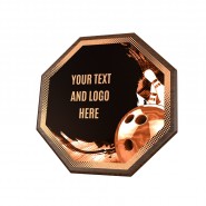 Dřevěná plaketa HEXM05 | Bowling