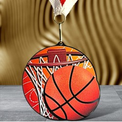 Akrylátová medaile MDABL M03 | Basketball