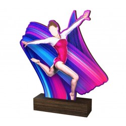Dřevěná plaketa WF170 | Gymnastika