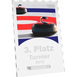 Skleněná trofej CR4244M16 | Curling