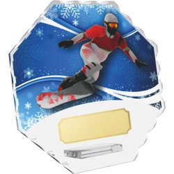 Skleněná trofej CRS4143M20 | Snowboard