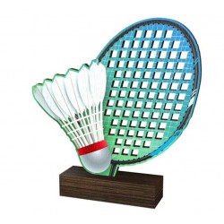 Dřevěná plaketa WF050 | Badminton