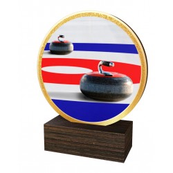 Dřevěná plaketa TFRW856 | Curling