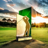 Dřevěná plaketa WPLA405 | Golf